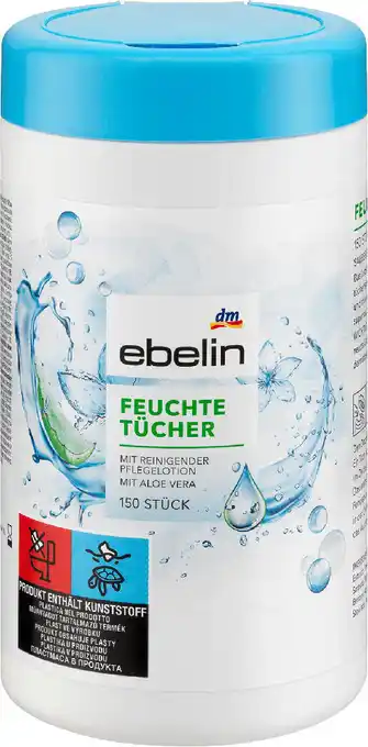 dm Ebelin feuchte tücher box sortiert Angebot