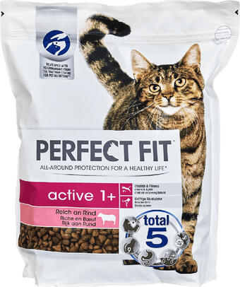 dm Perfect fit active 1+ katzenfutter reich an rind Angebot