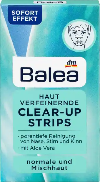 dm Balea hautverfeinernde clear-up strips Angebot