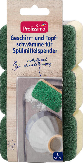 Profissimo geschirr- und topfschwämme für spülmittelspender
