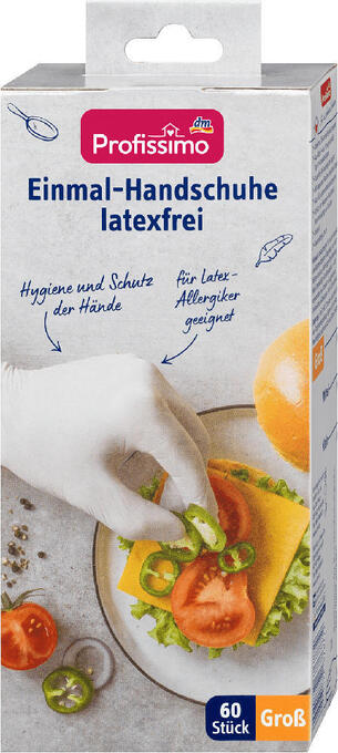 dm Profissimo einmal-handschuhe latexfrei groß weiß (30 paar) Angebot