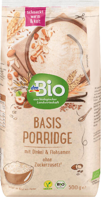 dm Dmbio basis porridge mit dinkel & flohsamen Angebot