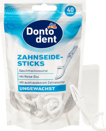 dm Dontodent zahnseide-sticks ungewachst Angebot