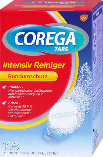 Corega tabs intensiv reiniger rundumschutz gebissreinigungstabletten