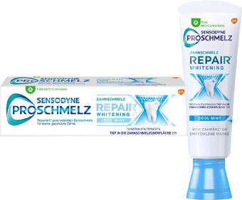 dm Sensodyne pro schmelz zahnschmelz repair whitening zahncreme cool mint Angebot