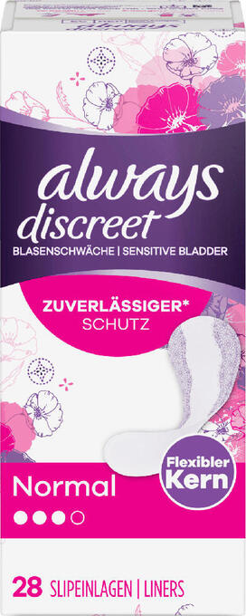 dm Always discreet slipeinlagen bei blasenschwäche normal Angebot