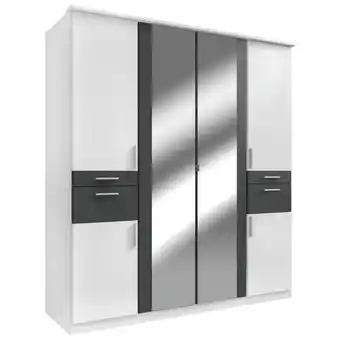 XXXLutz Kleiderschrank in graphitfarben, weiß Angebot