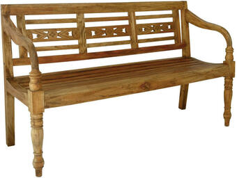 XXXLutz Gartenbank 150/90/52 cm in naturfarben Angebot