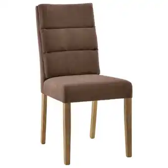 XXXLutz Stuhl in holz, textil braun, eichefarben Angebot