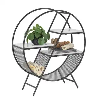XXXLutz Regal 80/93/30 cm schwarz, weiß Angebot