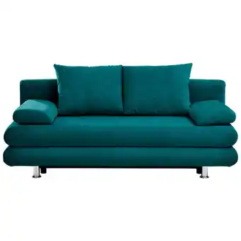 XXXLutz Schlafsofa in samt petrol Angebot