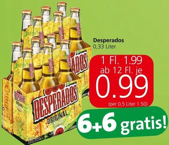 Spar Desperados 0,33 Liter Angebot