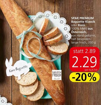 Spar SPAR Premium Baguette Klassik oder Korn Angebot