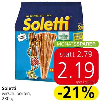 Spar Soletti 230g Angebot