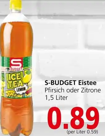 Spar S-Budget Eistee 1,5 Liter Angebot