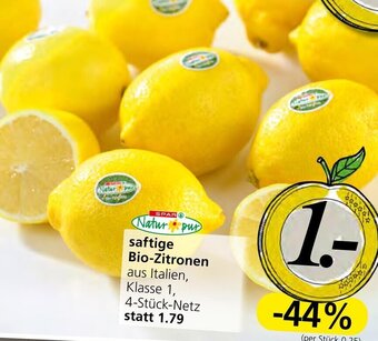 Spar Saftige Bio-Zitronen Angebot