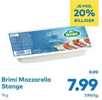 T&G Brimi Mozzarella Stange 1kg Angebot