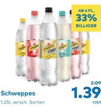 T&G Schweppes 1.25l Angebot