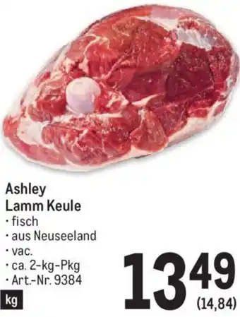 Metro Ashley Lamm Keule 2-kg Angebot