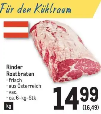 Metro Rinder Rostbraten 6-kg-Stk Angebot