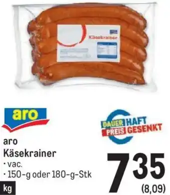 Metro Aro Käsekrainer 150-g oder 180-g-Stk Angebot