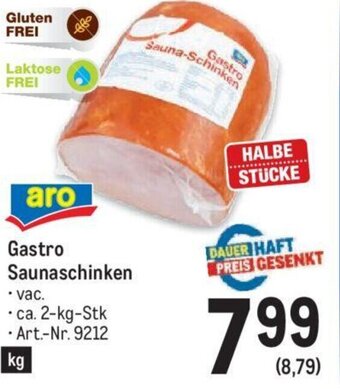 Metro Gastro Saunaschinken Angebot