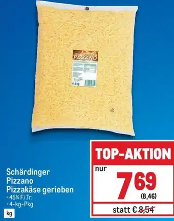 Metro Schärdinger Pizzano Pizzakäse gerieben 4-kg-Pkg Angebot