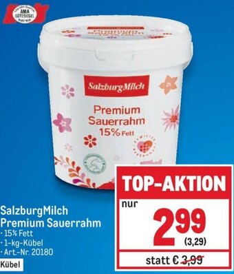 Metro SalzburgMilch Premium Sauerrahm Angebot