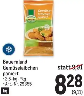 Metro Bauernland Gemüselaibchen paniert 2,5-kg Angebot