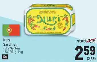 Metro Nuri Sardinen 5x125-g-Pkg Angebot