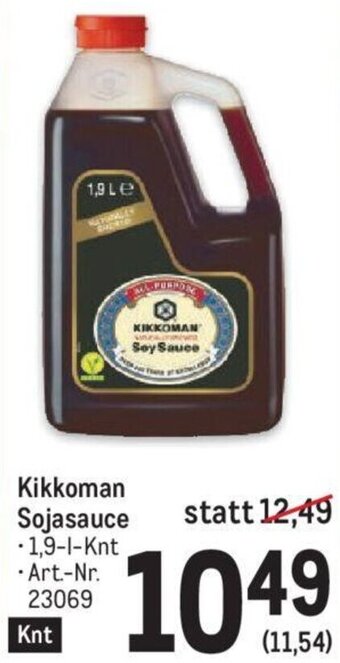 Metro Kikkoman Sojasauce 1,9-l Angebot