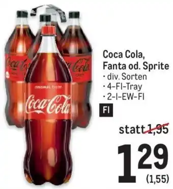 Metro Coca-Cola Fanta od. Sprite 2-1 Angebot
