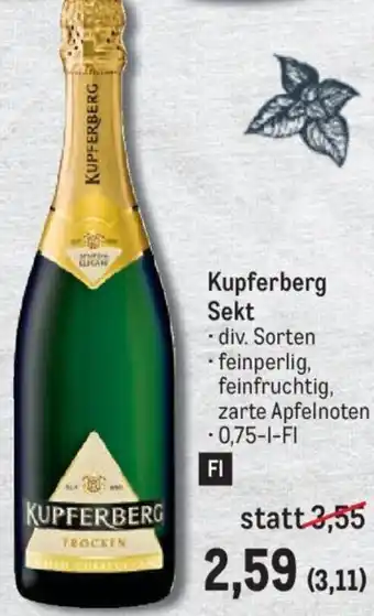 Metro Kupferberg Sekt 0,75-l Angebot