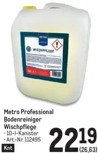 Metro Metro Professional Bodenreiniger Wischpflege Angebot