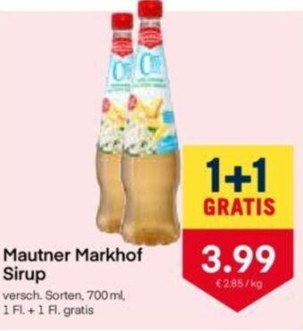 MPreis Mautner Markhof Sirup 700ml Angebot