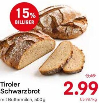 MPreis Tiroler Schwarzbrot Angebot
