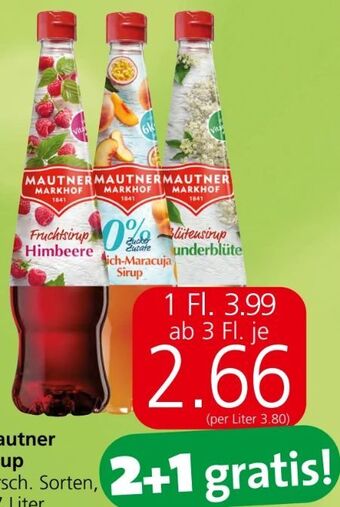 Spar Sirup Angebot