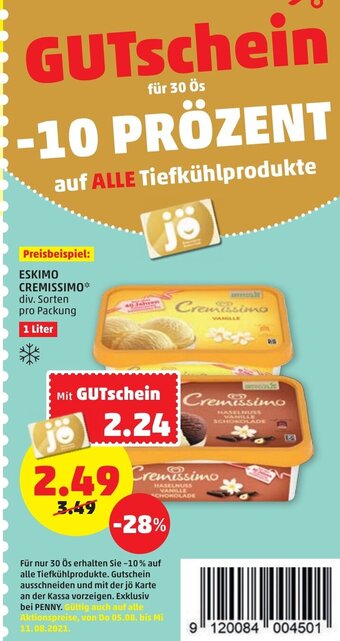PENNY Eskimo Cremissimo Angebot
