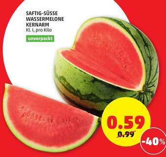 PENNY Saftig-Susse Wassermelone kernarm Angebot