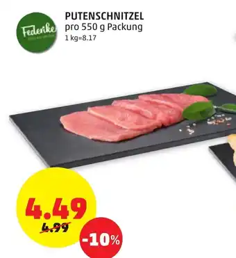PENNY Federike Putenschnitzel 550g Angebot