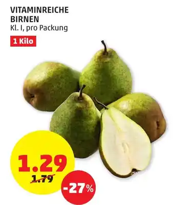 PENNY Vitaminreiche Birnen 1kg Angebot