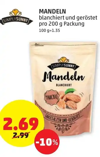 PENNY SimplySunny Mandeln 200g Angebot