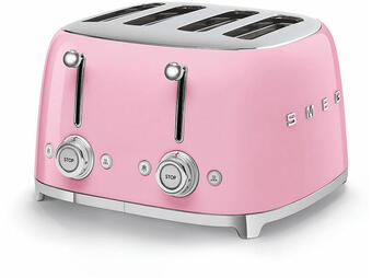 Media Markt Smeg retro style 4-schlitz-toaster, tsf03pkeu pink Angebot
