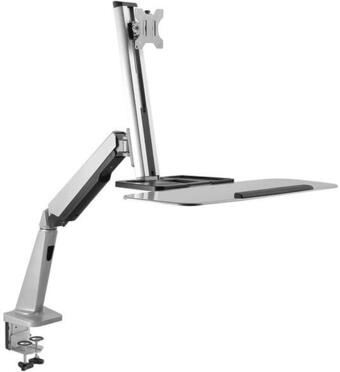 Media Markt Digitus steh-/ sitz- arbeitsplatz zur tischmontage, 43-81cm, max. 8kg, silber monitorhalterung Angebot
