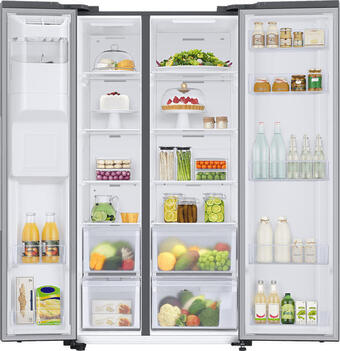 Media Markt Samsung rs67a8810s9/ef side by side, kühl- und gefierkombination (f, 1780 mm hoch, inox) Angebot