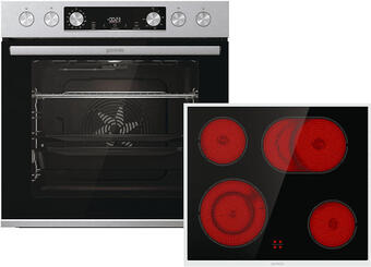 Media Markt Gorenje hot air set 2 (herd inkl. kochfeld), herd, kochfeld (strahlungsheizung, a, 77 l) Angebot