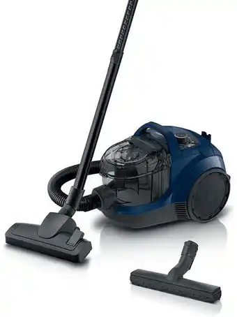 Media Markt Bosch bgs21x320, series 4 bodenstaubsauger ohne beutel(76 db(a), maximale leistung: 550 watt, blau) Angebot