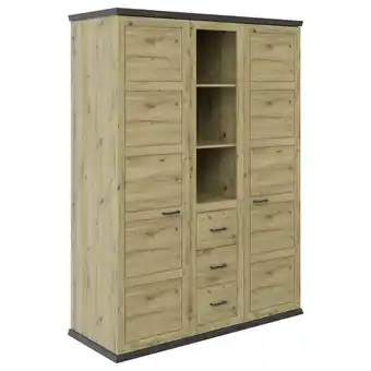 XXXLutz Drehtürenschrank in eichefarben, dunkelgrau Angebot