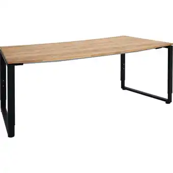 XXXLutz Schreibtisch 200/80-88,5/68-82 cm in anthrazit, grau, eichefarben Angebot
