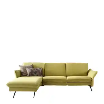 XXXLutz Ecksofa in chenille gelb, grün Angebot